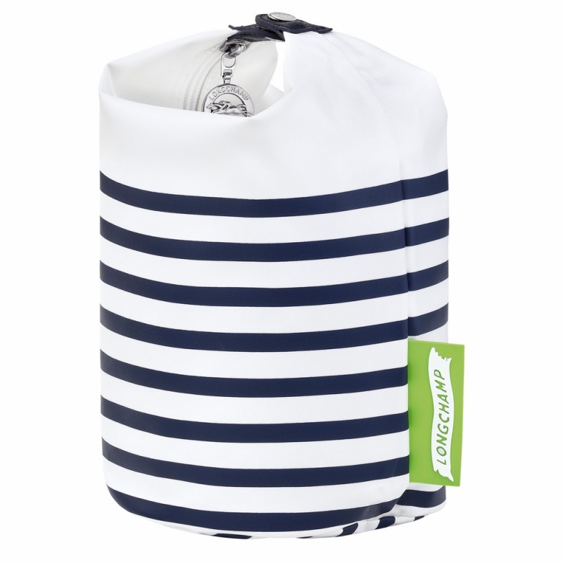 Navy/White Longchamp Le Pliage XS Clutch Women's Crossbody Bags